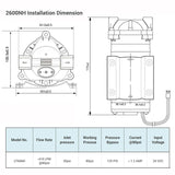 Coronwater 100 GDP TYP-2600NH RO Booster Pump for Increasing Reverse Osmosis System Pressure