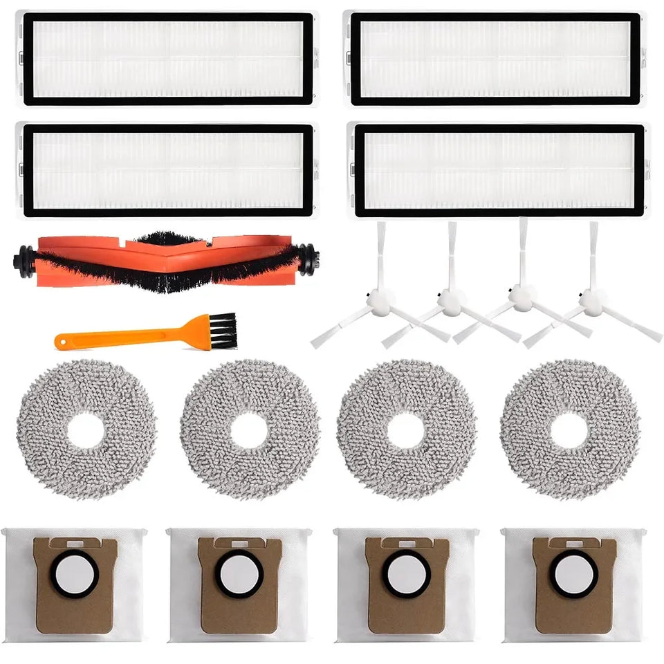 For Xiaomi Robot Vacuum X20+/X10+ /X20 Plus/X10 Plus Parts Mop Cloth Dust Bag Roller Side Brush Hepa Filter Part Accessories