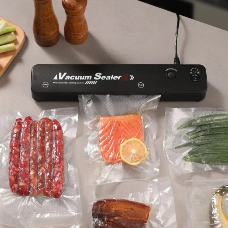 Kitchen Gadgets Food Vacuum Sealer Home Sealing Machine Food Storage Plastic Bags Sealer Portable Food Preservation Machine