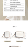 Tianzong Toiletry Bag Portable Travel Business Trip Cosmetics Bag Waterproof Transparent Cosmetic Bag