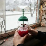 2026 New 500ML Cute Bear Cup Durable and Convenient Coffee,  and Cocktail Beverage Utensils, Cute Bear Straw Glass ，plastic Cup