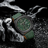 NAVIFORCE Waterproof Watches for Men Original Brand Luxury Leather Men's Quartz Wristwatch Fashion Military Chronograph Male