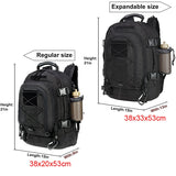 LQARMY 60L Military Tactical Backpack Army Assault Rucksack Outdoor 3Day Expandable Travel Backpack Hiking Molle Bug Out Bag