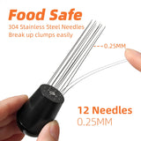 Espresso Coffee Stirrer WDT Distribution Tool Stainless Steel Needles Coffee Powder Distributor Dosing Ring Barista Accessories