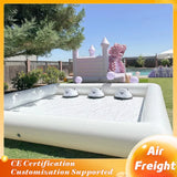 Commercial Grade Inflatable Bumper Car Track Kids Race Track Arena with Blower Durable PVC Go Kart Track for Party Rental Events
