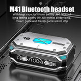 M41 Smart Touch Headset: Wireless Bluetooth Earphones with LED Display & Stereo Sound, Suitable for Smartphones
