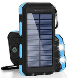 Solar Power Bank 80000mAh Portable Power Bank External Battery Fast Charging Strong Light LDE Light for All Smartphones