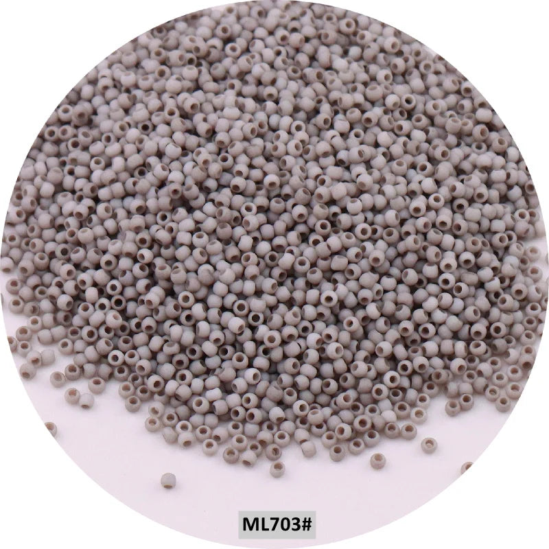 Golden 15/0 Japanese Seedbeads 1.5mm Uniform Metallic Bronze Round Spacer Glass Beads For DIY Jewelry Making Garments Accessory