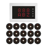 BYHUBYENG Wireless Calling System Restaurant Pager System Display + Calling Buttons for Restaurant Nursing Home Clinic Caregiver