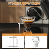 Coffee Machine Stand Drip Filter Coffee Stand Aluminum Alloy Foldable Lightweight Outdoor Quality Professional Coffee Accessorie