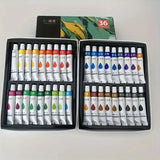 12/18/24/36 Colorful acrylic paint set, 12ml/0.42 oz, can be mixed for painting, doodling, DIY and artistic creation perfect hol