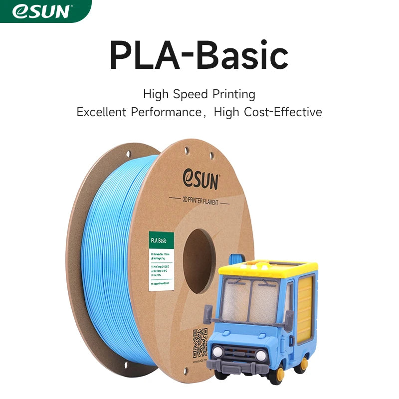 eSUN High Speed PLA 3D Filament 1KG 1.75MM Basic PLA 3D Printer Filament For Bambu Lab PLA-Basic Filament Upgraded PLA Filament
