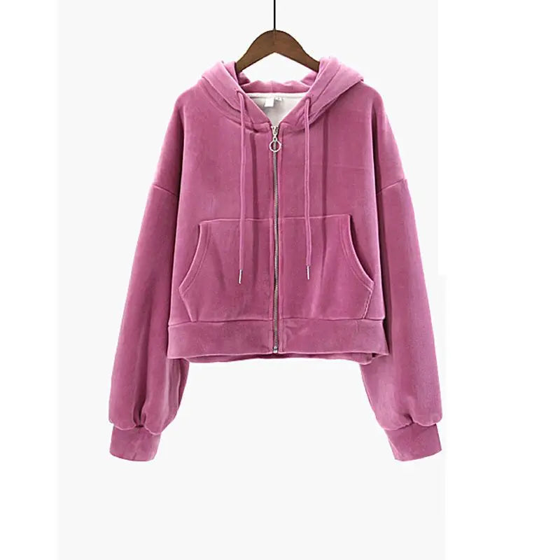 Thickened Gold Velvet Long Sleeved Hooded Sweatshirt with Lace Up Leg Ties Two Elegant Women's Pants Set Tracksuits