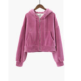 Thickened Gold Velvet Long Sleeved Hooded Sweatshirt with Lace Up Leg Ties Two Elegant Women's Pants Set Tracksuits