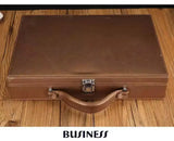 Men's Women's handbags Room Delivery Box Toolbox Information Storage Bag Suitcase Key Leather Business File Box