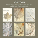 JIANWU Whisper of Leaves Series Vintage Texture Landscape Collage Scrapbook Material Paper Creative Junk Journal Stationery