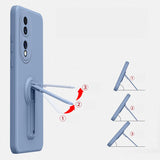 Silicone Phone Case for OPPO Find X6 X9 X8 X7 X5 X3 Pro Ultra Case Soft Back Cover With Holder Bracket Screen Protector