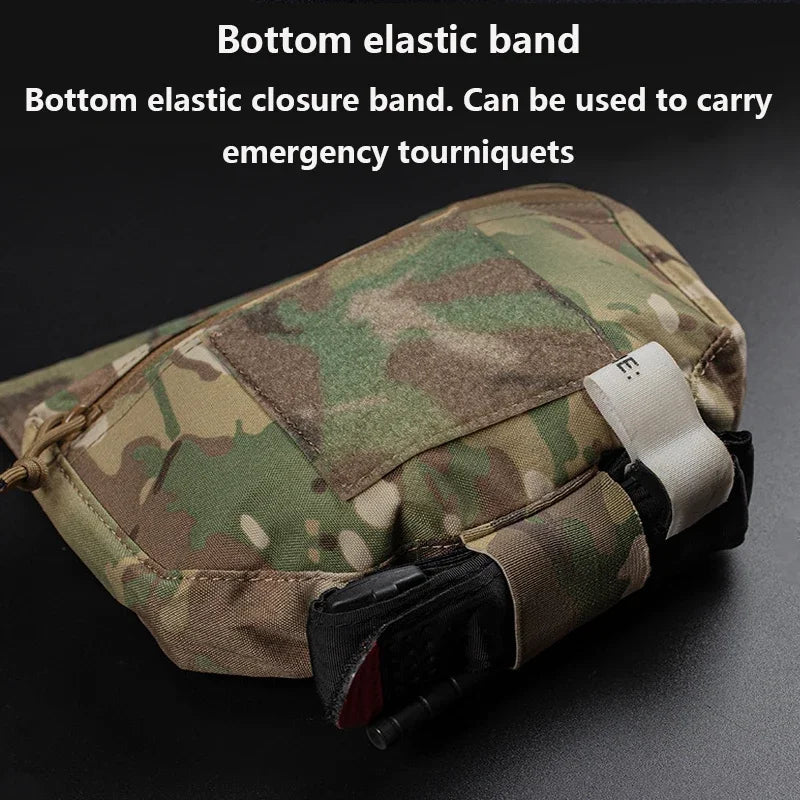 Outdoor Tactical JPC/CPC Vest/Tactical Chest Pouch Chest Expanded Lower Belly molle FC Large Sub-Pouch Tactical Emergency bag