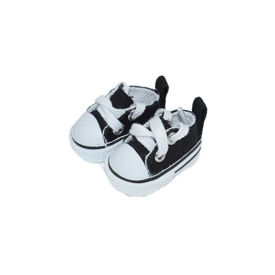 Hand-made Doll Shoes Replacement 4.5cm Doll Replacement Accessories Multiple Styles DIY Canvas Shoes for 15CM Cotton Doll