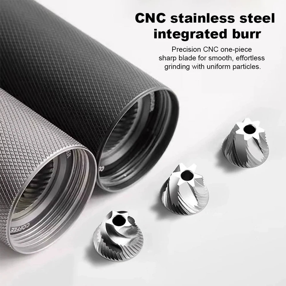 Manual Coffee Grinder Stainless Steel Conical Burr Adjustable Setting High Quality Portable Hand Grinder