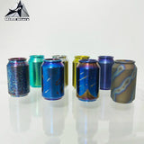 Titanium Alloy Cola Can Titanium Holy Grail Paracord Beads Knife Lanyard Bead Fidget Spinner Push Slider EDC Accessories