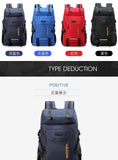 50L Waterproof Hiking Camping Travel Backpack Men Women Outdoor Large Capacity Mountain Climbing Bag Oxford Luggage Rucksack