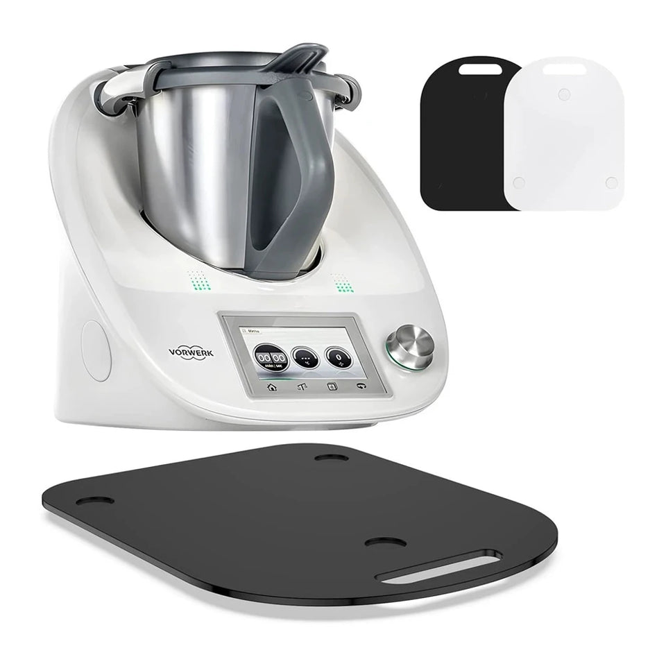 Thermomix TM5 TM6 Wooden Food Processor Tray Kitchen Countertop Coffee Machine Sliding Base Wear-resistant Transparent Slide