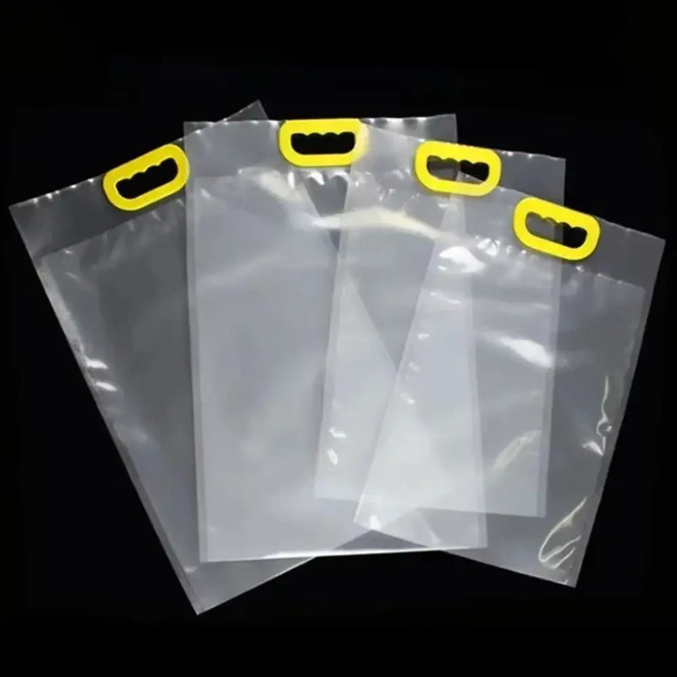 10pcs 5kg/10kg Rice Grain Packaging Bag Plastic with Handle Food Vacuum Bag Insect Proof Moisture-proof Food Storage Sealed Bag
