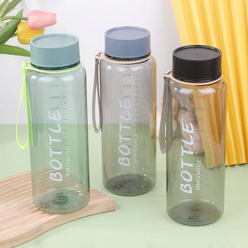 1000ML Plastic Water Bottle For Outdoor Sports Drinking Portable Sport Tea Coffee Cup Kitchen Tools Kids Water Bottle For School