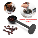 Dual-use Scoops Coffee Spoon 2 In 1 Measuring Spoon 10g Standard Powder Press Scoop Coffee Machine Accessories Kitchen Tools
