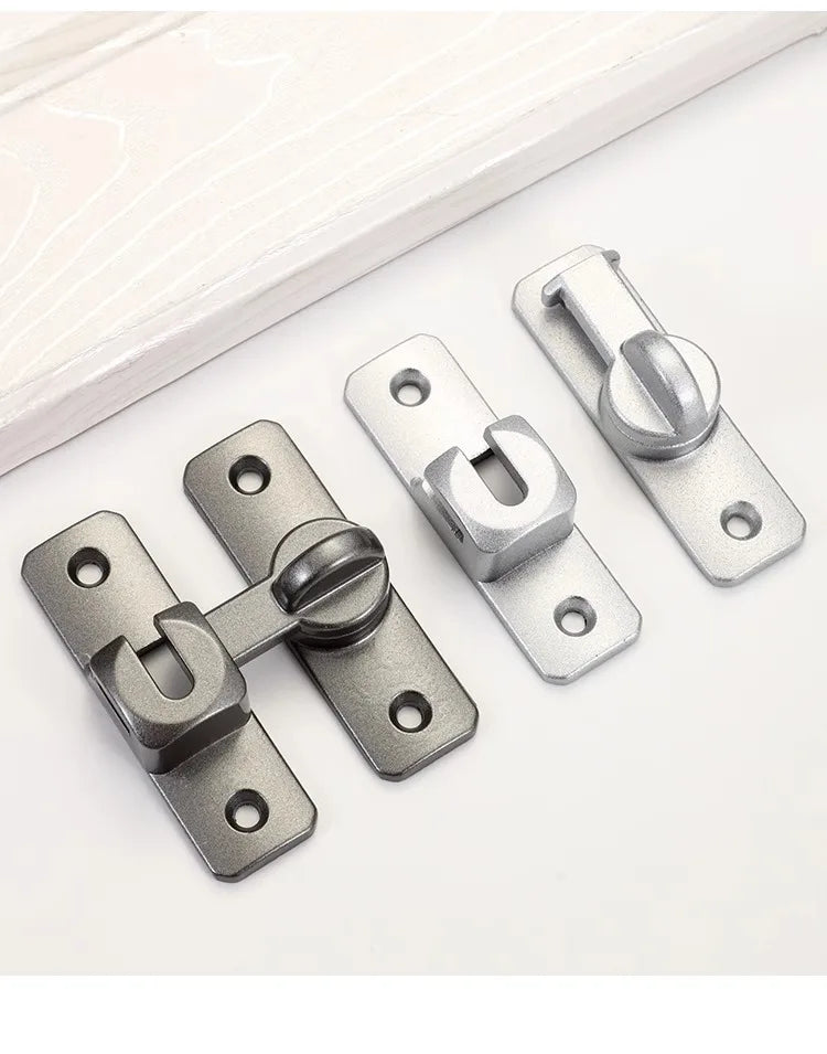 1pc Security Door Lock Handle Commercial Residential Grade Anti-Pick Lock with Adjustable 90°/180° Slide Indoor Outdoor Use