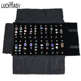 Women Luxury Jewelry Roll Storage Bag Lady Rings Earrings Necklace Organizer Portable Cloth Bags
