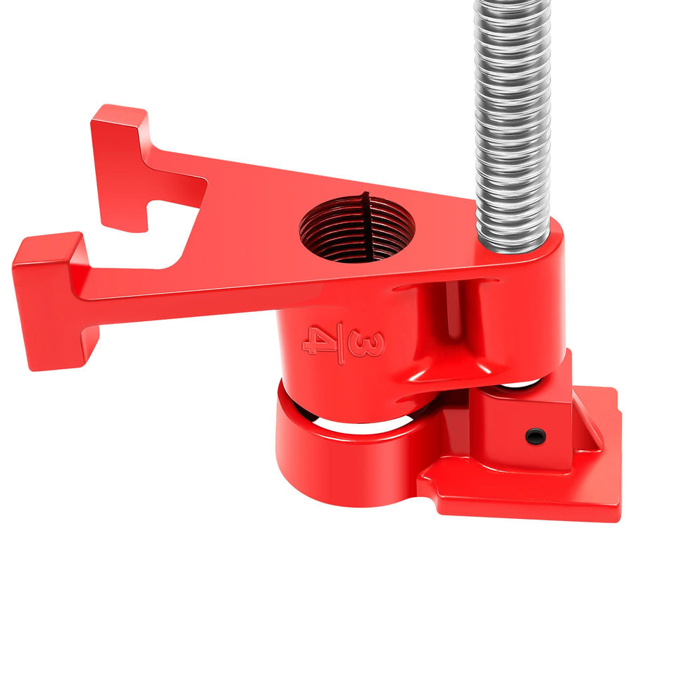 4 Pcs 3/4" Wood Gluing Pipe Clamp Set for Woodworking Lumber Stores, Manufacturing Plants, Repair Shops