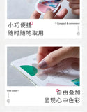 Japan Kingjim COFFRET Beauty Collection Label Sticker Colorful Translucent Creative Pattern Advanced Decoration Collage Bookmark