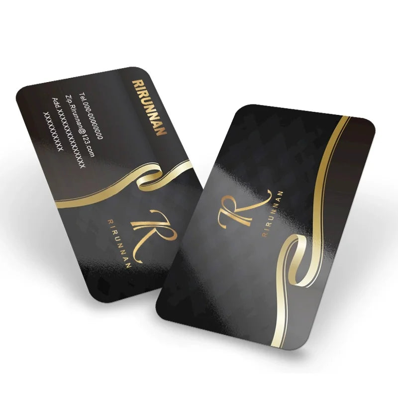 Custom PVC Business Cards Personalized Waterproof Plastic Cards Rounded Corners Glossy/Matte/Frosted Free Design