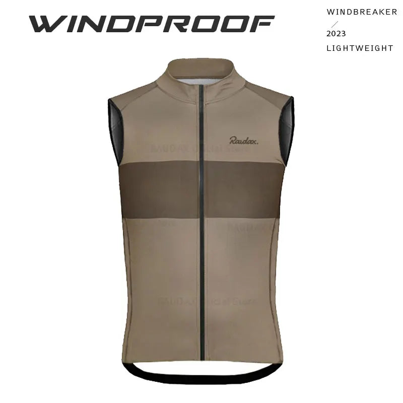 2025 RAUDAX New Cycling Sweatshirt Summer Windproof Lightweight Sleeveless Men's Mountain Bike Tops Racing Gilet Ropa Ciclismo