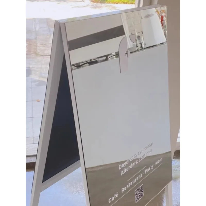 Outdoor photo mirror floor-to-ceiling clothing store display board door sign billboard mirror