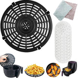 Air Fryer Accessories Non-Stick Steamer Pad Baking Inner Cooking Mat Pizza Plate Grill Steaming Racks