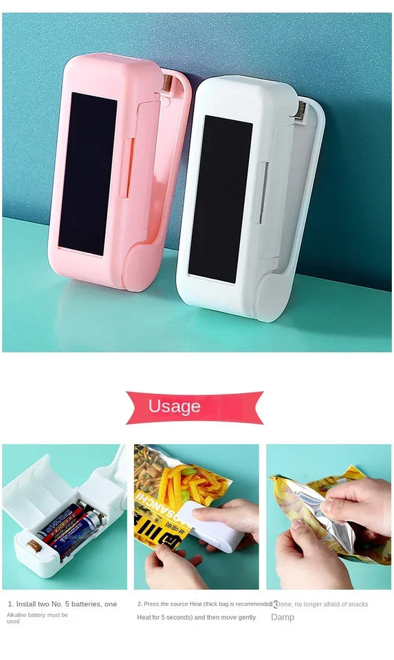 Home Vacuum Packaging Machine Plastic Bag Sealer Thermal Plastic Food Bag Closure Portable Sealer Food Packaging Heat Sealer