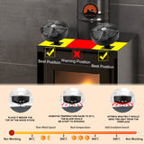 4 Blades Stove Fan Heat Powered Fireplace Fan Log Wood Burner Eco-fan Quiet Fireplace Fan Warm Heat Distribution Winter Home무동력팬