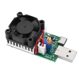 18W 22.5W Electronic Test Load Resistor USB Interface Battery Discharge Capacity Tester with Fan Adjustable Current Module Tool