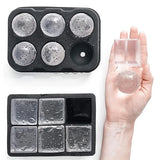 Ice Cube Tray Silicone Ice Ball Freezer Mold Square Ice Cube Maker with Lid 4/6/8 Grids for Whiskey Cocktail Coffee Accessories