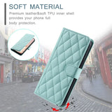 Crossbody Checkered Leather Wallet Case For Samsung Galaxy S24 Ultra S23 Plus S22 S21 FE A55 A25 A35 A15 Lanyard Flip Bag Cover