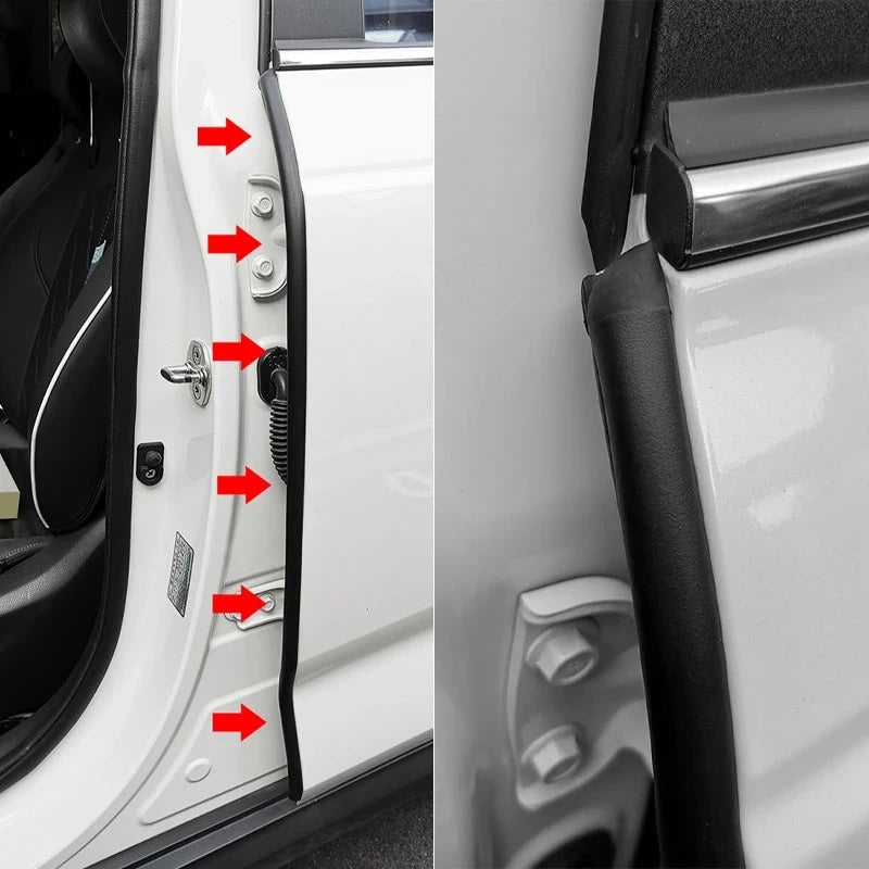 Car Door Seal Strip Rubber Car Door Side Sealing Weatherstrip For Car Waterproof Noise Insulation Sealant Auto Protection