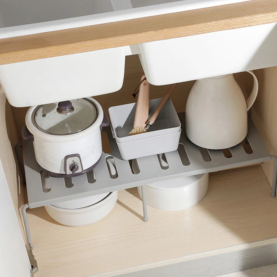 Stretchable Closet Storage Shelf Rack Space Saving Multifunctional Wardrobe Cupboard Decorative Shelves Cabinet Holders for Home
