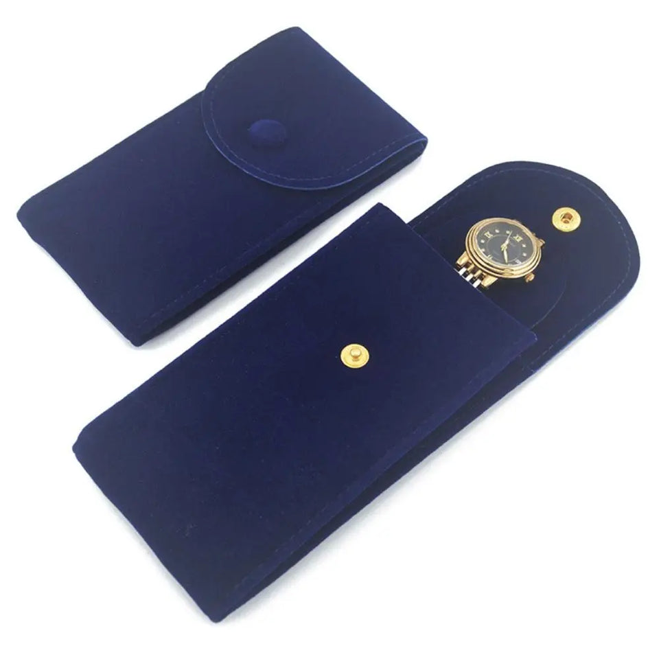 New Flannelette Watches Pouch Portable Watch Boxes Case Dust Protect Storage Bag Women Gift Packaging