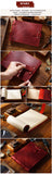 Genuine Leather Sketchbook Retro Painting Notebook Boy"s Girl Student Leather Binding Notebook Classic Handmade Notepad