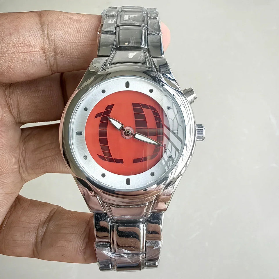 Business AAA Quartz Watch Color Square Y2K Pointer Number Dual Display Steel Personalize Hot Watches Men Dynamic Design Clcok