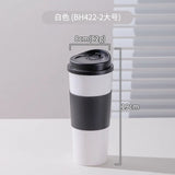 1PC 16OZ Reusable Free BPA Travel Plastic Coffee Cup with Non-Slip Sleeve To Go Travel Cups Hot or Cold Drinks