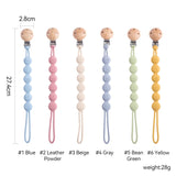 1PC Baby Silicone Teether Toys BPA Free Silicone Finger Ring Pacifier Chain Soothing Teething Toys For Newborn Teething Gifts
